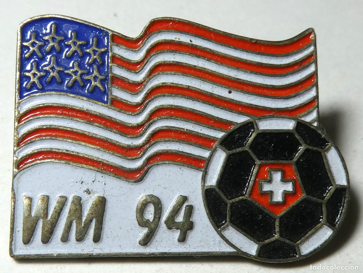 Collezionismo sportivo: Pin &rdquo;WM 94&rdquo; Copa Mundial de la FIFA 1994 Estados Unidos. ,cierre de mariposa