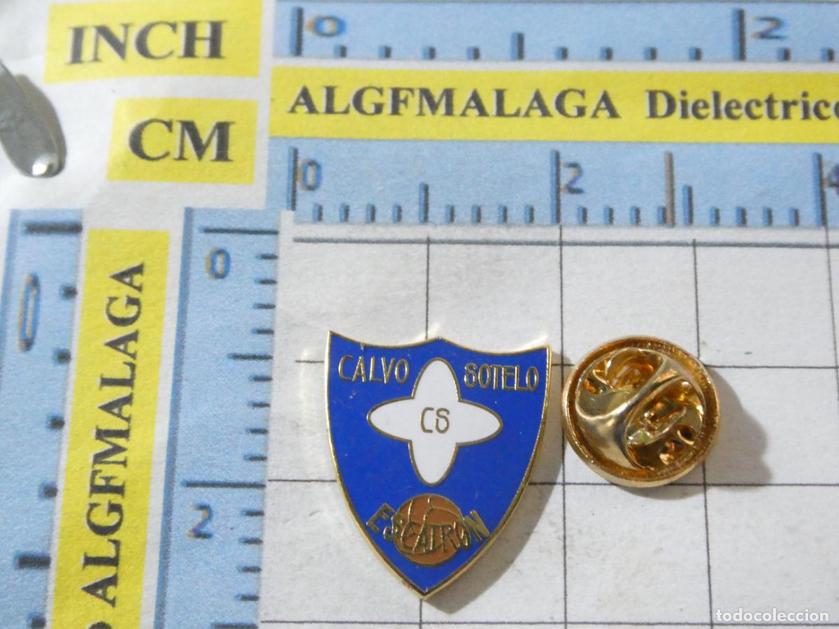 Collezionismo sportivo: PIN DE DEPORTES. F&Uacute;TBOL. CALVO SOTELO ESCATR&Oacute;N ZARAGOZA. ESCUDO DEL EQUIPO