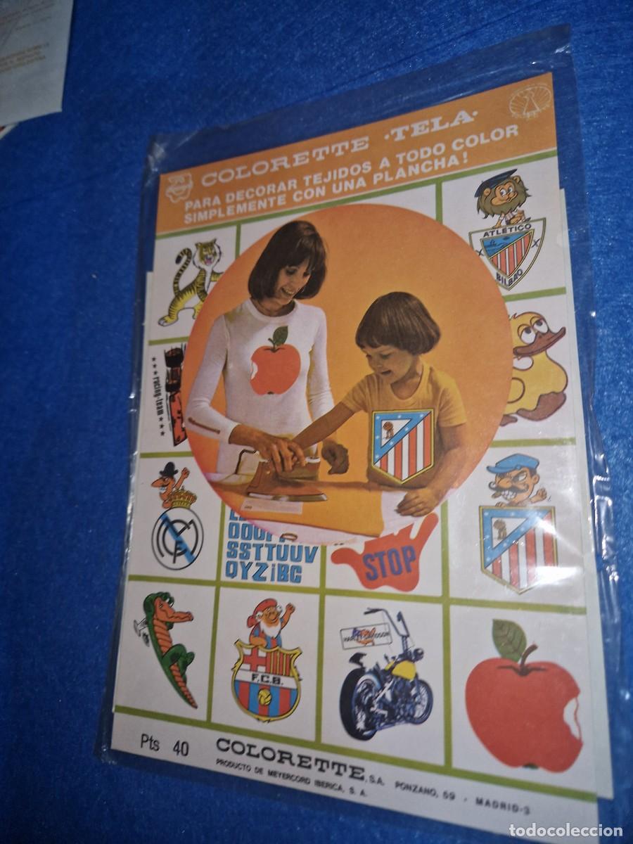 Colecionismo desportivo: FUTBOL CLUB BARCELONA , COLORETTE TELA, DECORACION TEJIDOS, A&Ntilde;OS 70