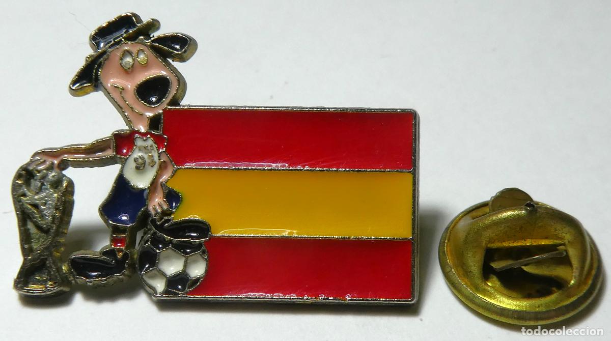 Colecionismo desportivo: Pin Mundiales de Futbol en USA Estados Unidos 1994 selecci&oacute;n de Espa&ntilde;a