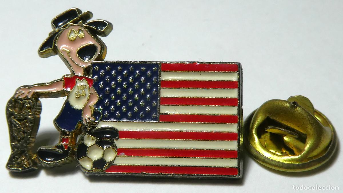 Sammelleidenschaft Sport: Pin Mundiales de Futbol en USA Estados Unidos 1994 selecci&oacute;n de Estados Unidos