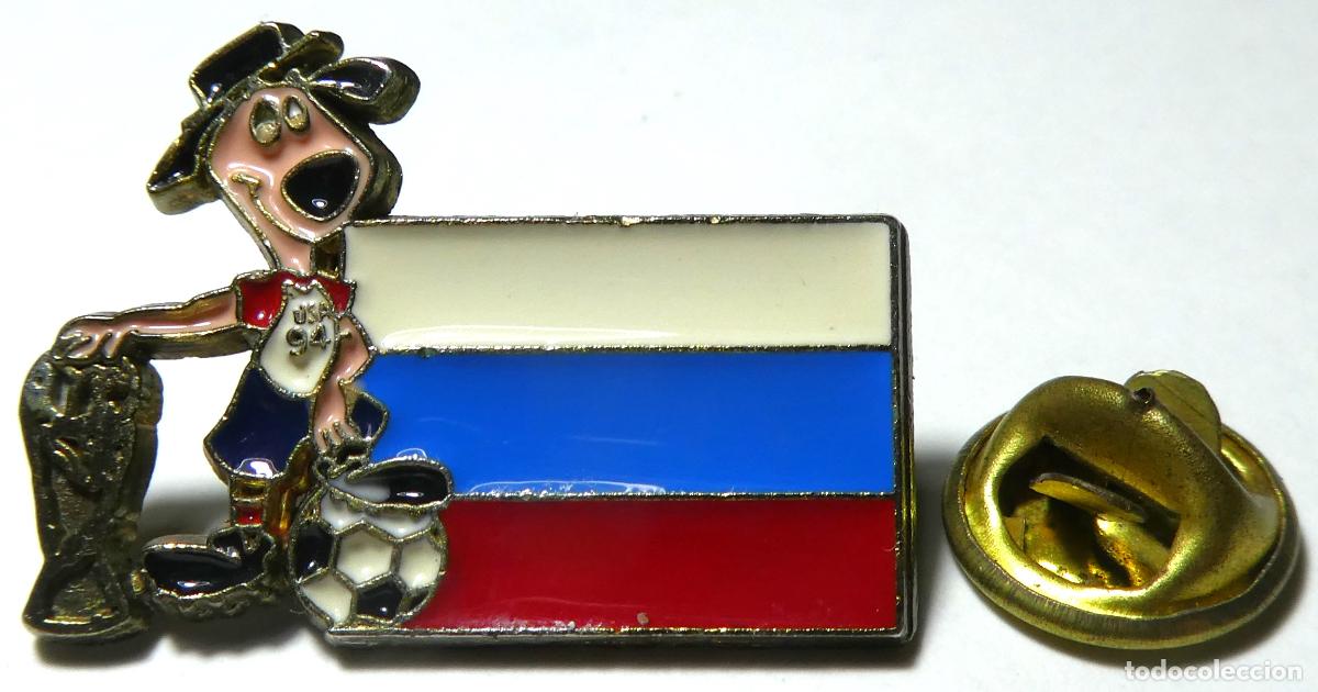 Sammelleidenschaft Sport: Pin Mundiales de Futbol en USA Estados Unidos 1994 selecci&oacute;n de Rusia