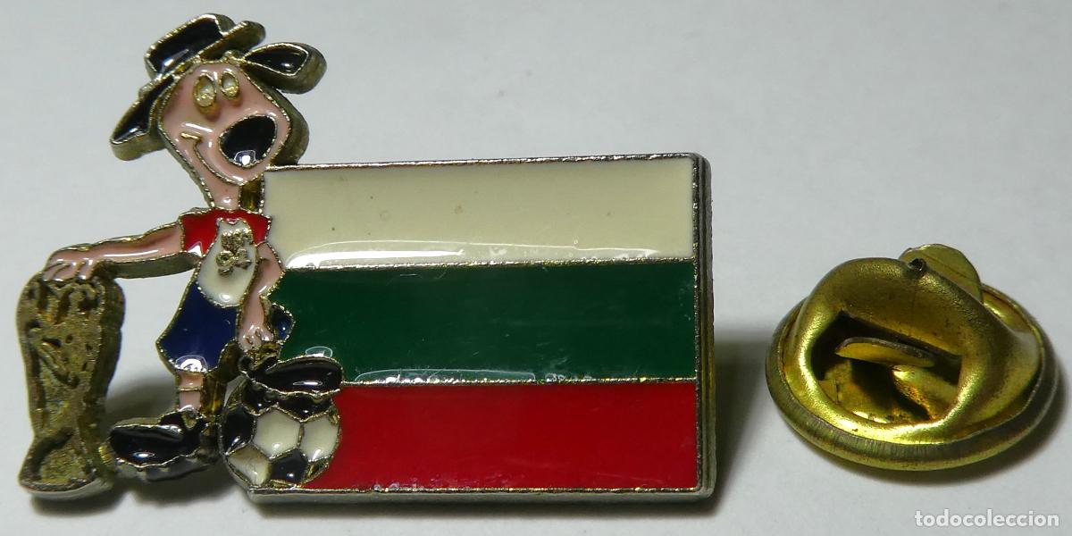 Sammelleidenschaft Sport: Pin Mundiales de Futbol en USA Estados Unidos 1994 selecci&oacute;n de Bulgaria