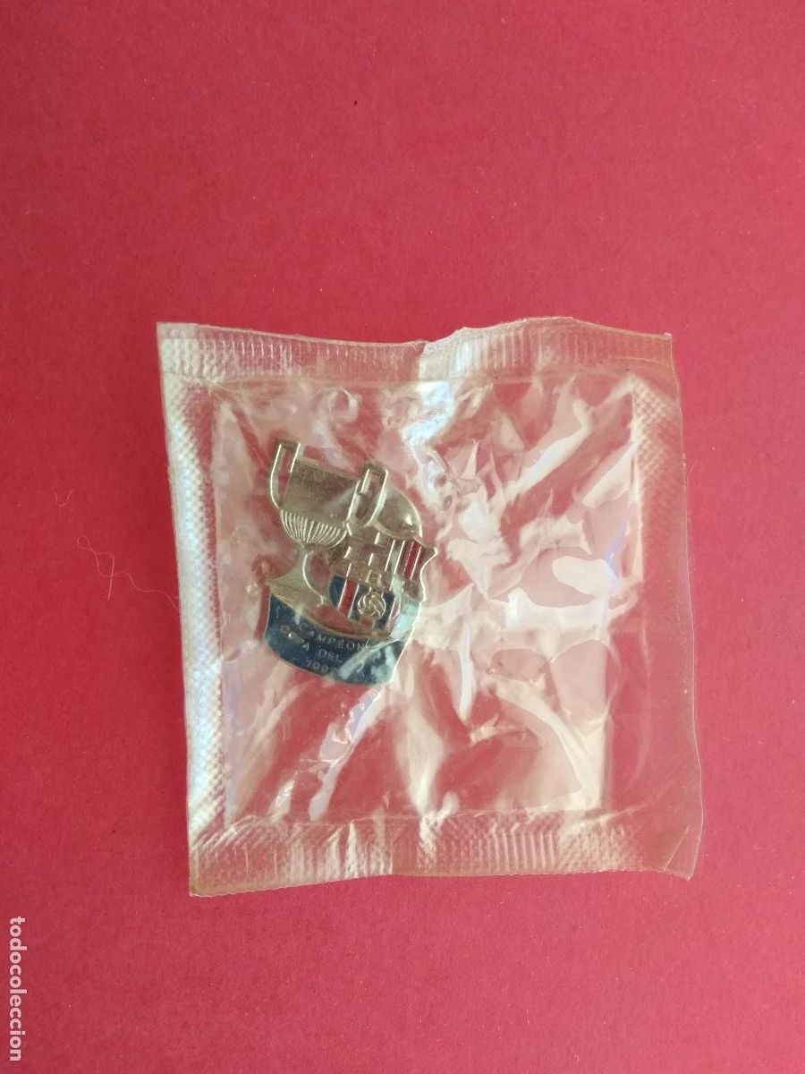Collectionnisme sportif: PIN FC BARCELONA CAMPEON COPA DEL REY 97 1997 , PRECINTADO