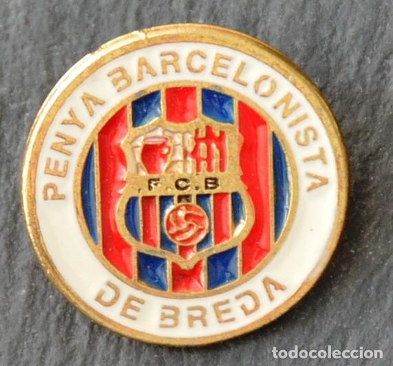 Sammelleidenschaft Sport: PIN F&Uacute;TBOL - PENYA BARCELONISTA DE BREDA (GIRONA)