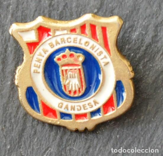 Collectionnisme sportif: PIN F&Uacute;TBOL - PENYA BARCELONISTA GANDESA (TARRAGONA)