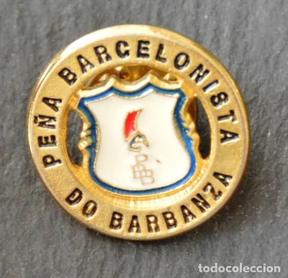 Collectionnisme sportif: PIN F&Uacute;TBOL - PE&Ntilde;A BARCELONISTA DO BARBANZA (CORU&Ntilde;A)