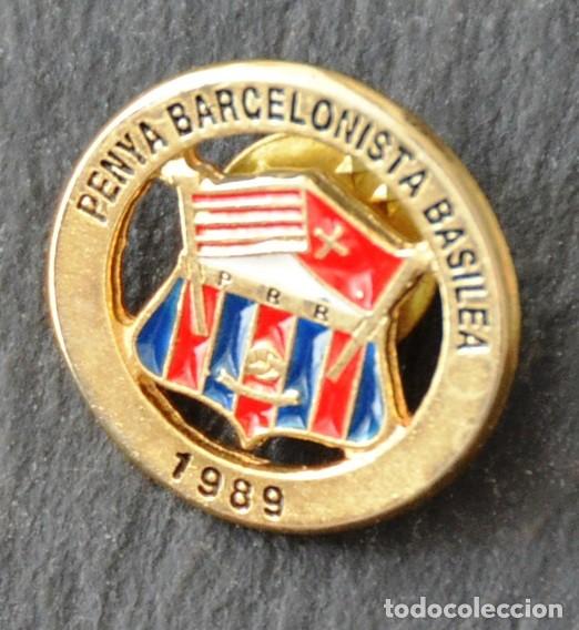 Collezionismo sportivo: PIN F&Uacute;TBOL - PENYA BARCELONISTA BASILEA 1989