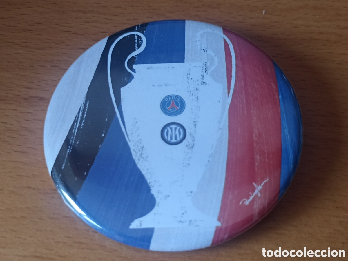 Collezionismo sportivo: Chapa Final Champions 24/25 Munich - PSG vs Inter Milan