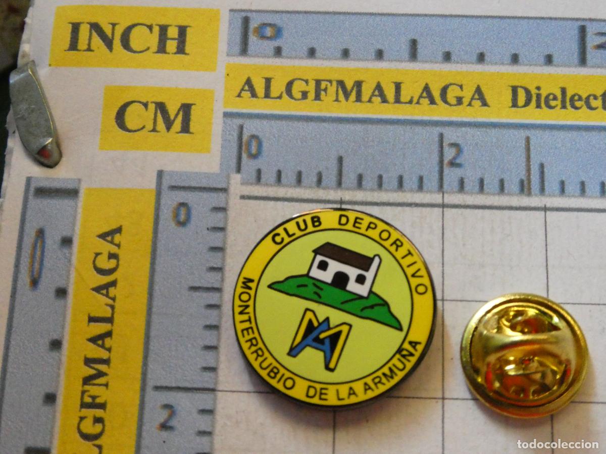 Collezionismo sportivo: PIN DE DEPORTES. F&Uacute;TBOL. CD MONTERRUBIO DE LA ARMU&Ntilde;A SALAMANCA. ESCUDO DEL EQUIPO