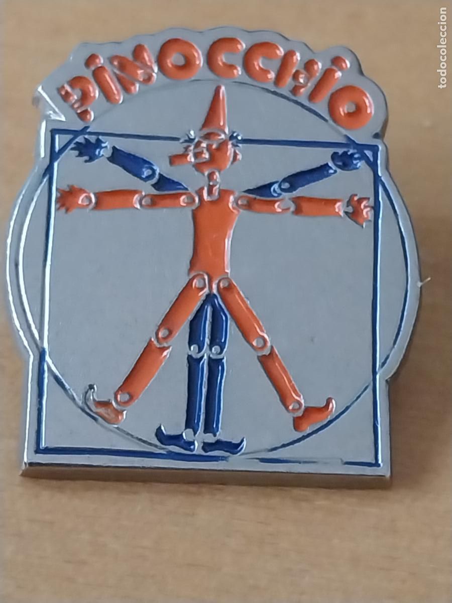Collectionnisme sportif: PINOCCHIO PIN PINCHO METAL CROMADO PINTURA LACADA A&Ntilde;OS 90 2,7CMS ALTO