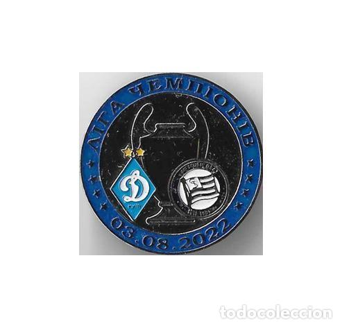 Colecionismo desportivo: Badge Pin: UEFA Europa League 2022-23 FC Dynamo Kyiv Ukraine - SK Sturm Graz Austria.
