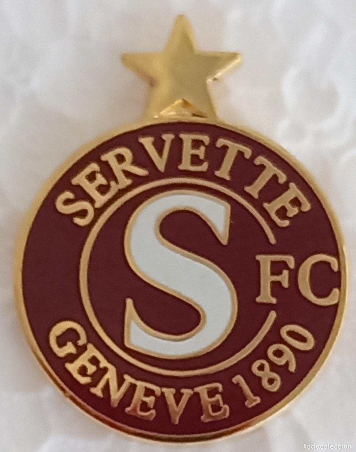 Collezionismo sportivo: SERVETTE FC. GENEVE 1890 SUIZA. Pin de equipo o club de F&uacute;tbol. Escudo.