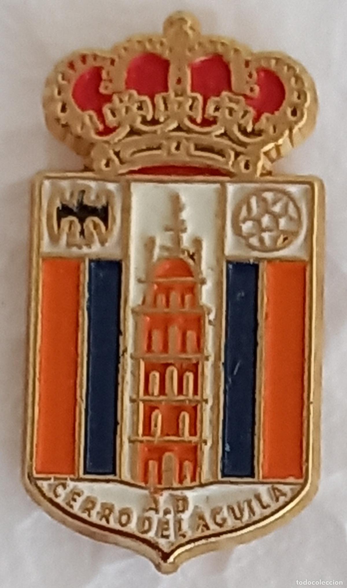 Collezionismo sportivo: A.D. CERRO DEL AGUILA - Sevilla. ASOCIACION DEPORTIVA. Pin de equipo o club de F&uacute;tbol. Escudo.