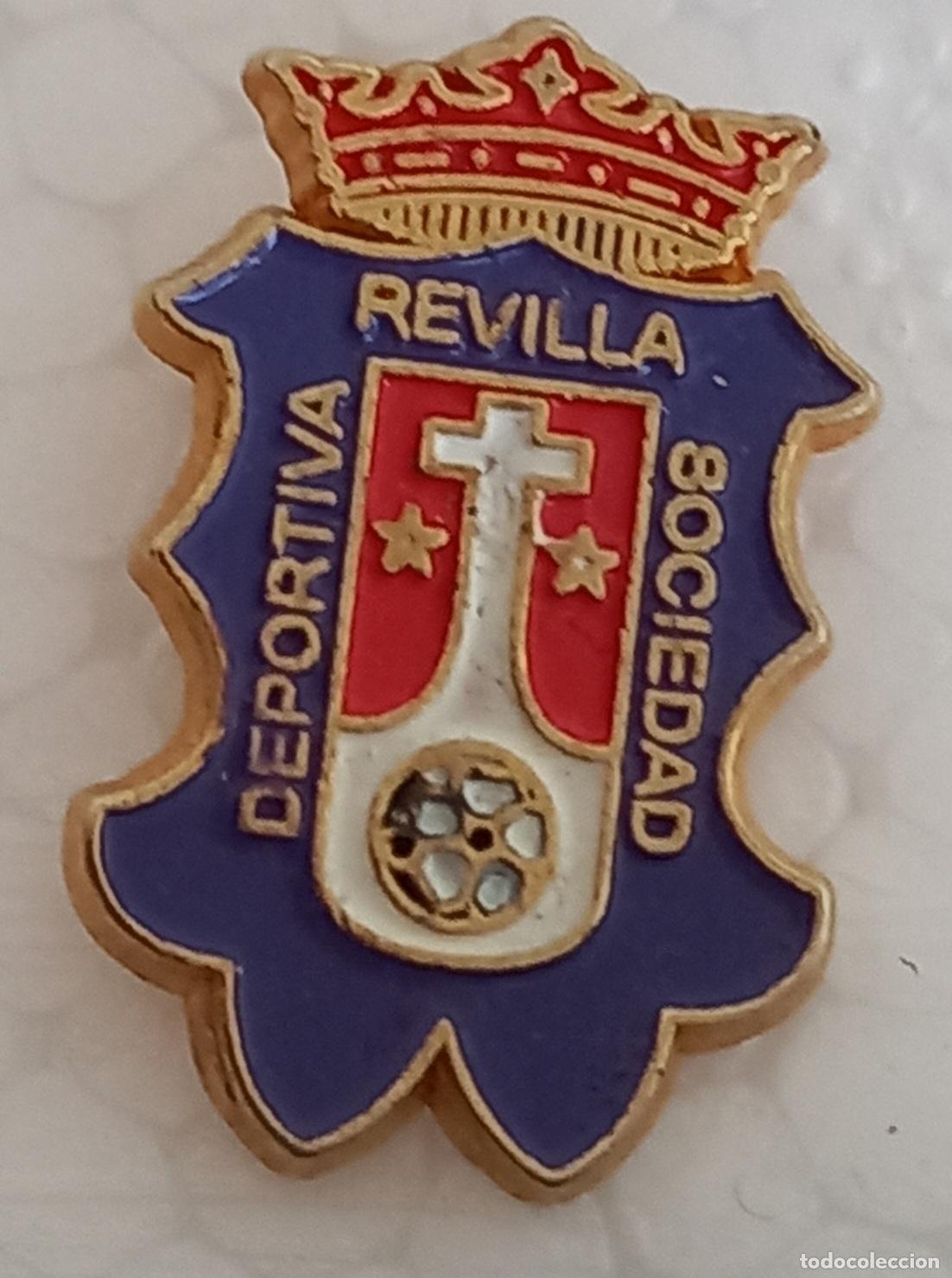 Sammelleidenschaft Sport: Revilla Camargo-Cantabria SOCIEDAD DEPORTIVA. Pin insignia o emblema de equipo club de F&uacute;tbol Escudo