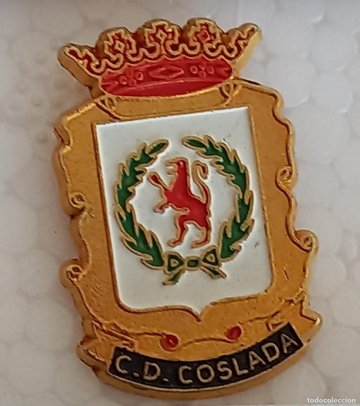 Sammelleidenschaft Sport: CLUB DEPORTIVO COSLADA CD. MADRID. Pin insignia o emblema de equipo club de F&uacute;tbol Escudo