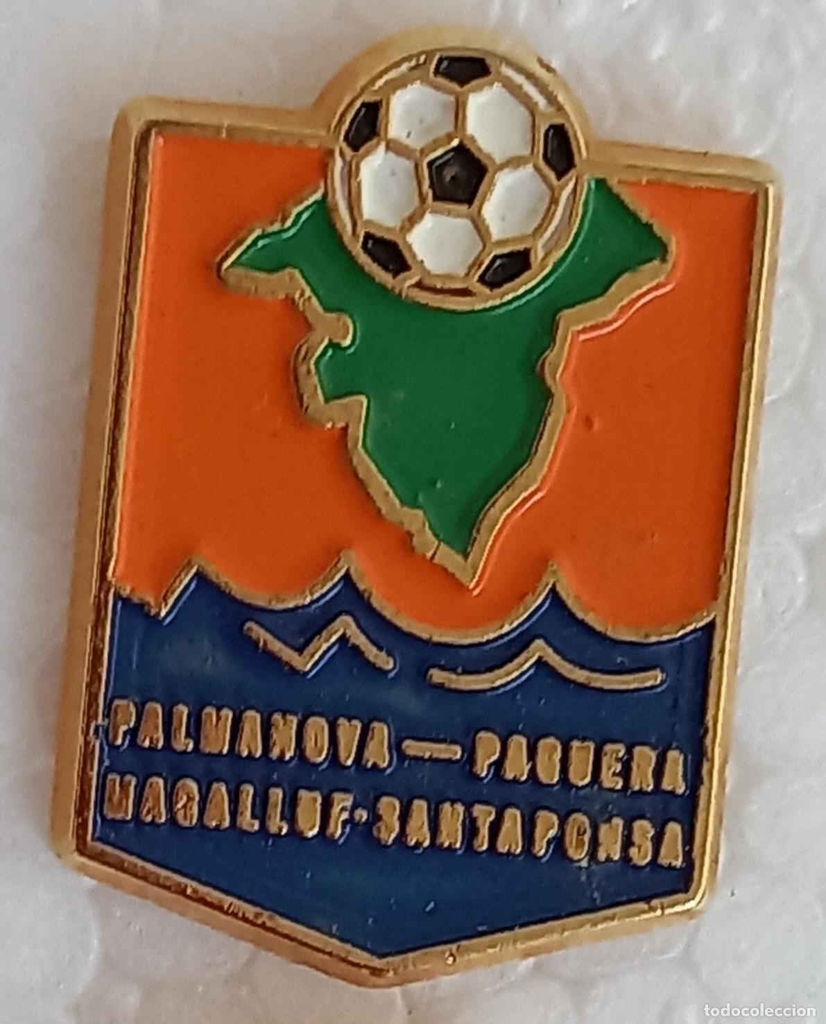 Sammelleidenschaft Sport: CLUB DEPORTIVO PALMANOVA (FOOTBALL) BALEARES. Pin insignia o emblema de equipo club de F&uacute;tbol Escudo
