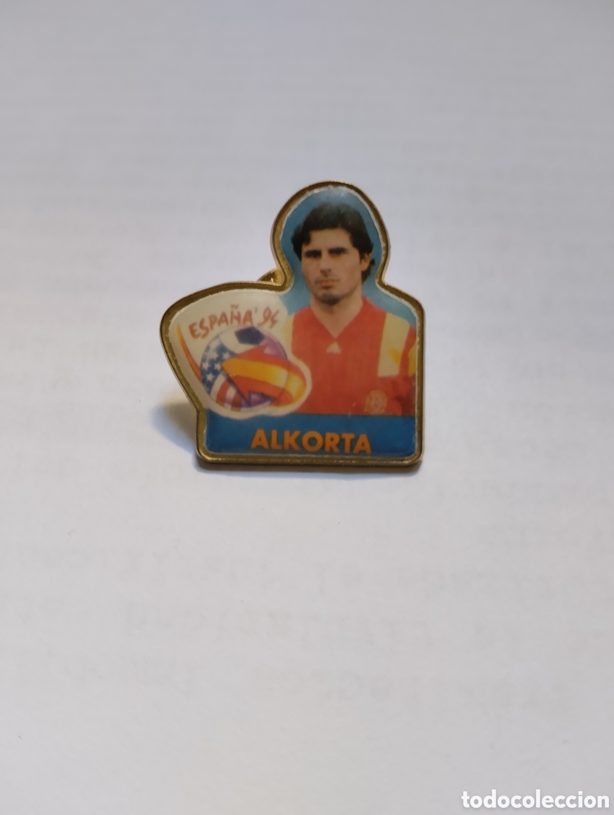 Collectionnisme sportif: PIN ALKORTA SELECCI&Oacute;N ESPA&Ntilde;A MUNDIAL USA 94 F&Uacute;TBOL