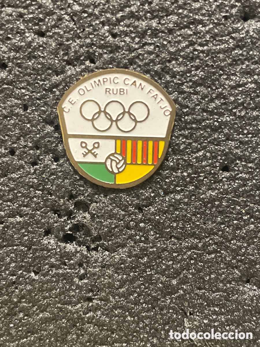 Sports collectibles: Pin 1155 C.E. OLIMPIC CAN FATJO - Rubi (Barcelona)