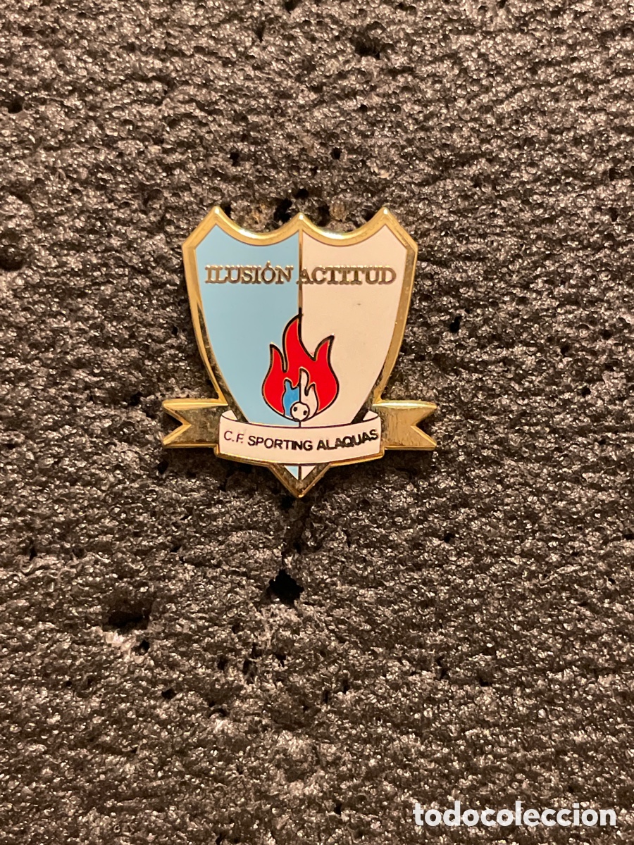 Sports collectibles: Pin 338 C.F. SPORTING ALAQUAS - Alacu&aacute;s (Valencia)