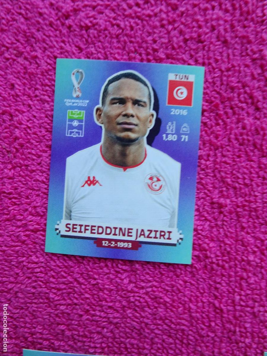 Coleccionismo deportivo: seifeddine jaziri tun 18 selecci&oacute;n tunez qatar 2022 fifa world cup catar 2022 panini