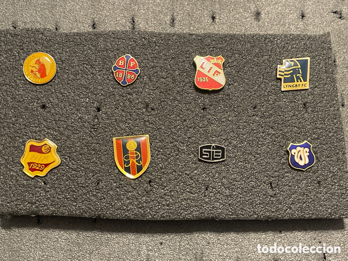 Coleccionismo deportivo: LOTE 5 DE 8 PINS DE DINAMARCA - Foto 1