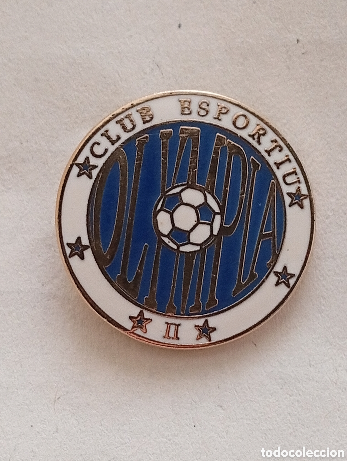 Coleccionismo deportivo: Pin - Club Esportiu Olympia II ( Barcelona)