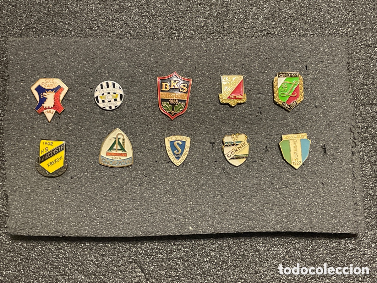 Coleccionismo deportivo: LOTE 13 DE 10 PINS DE POLONIA