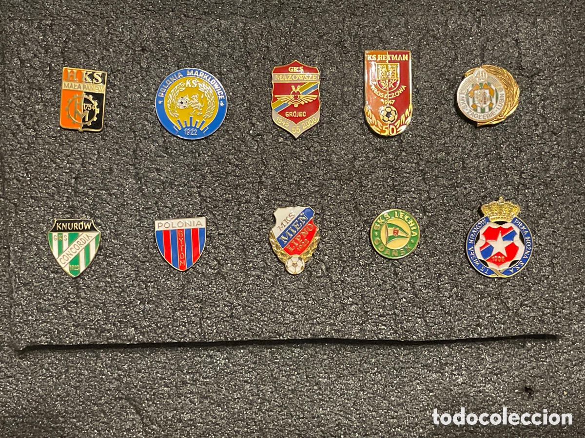Coleccionismo deportivo: LOTE 15 DE 10 PINS DE POLONIA