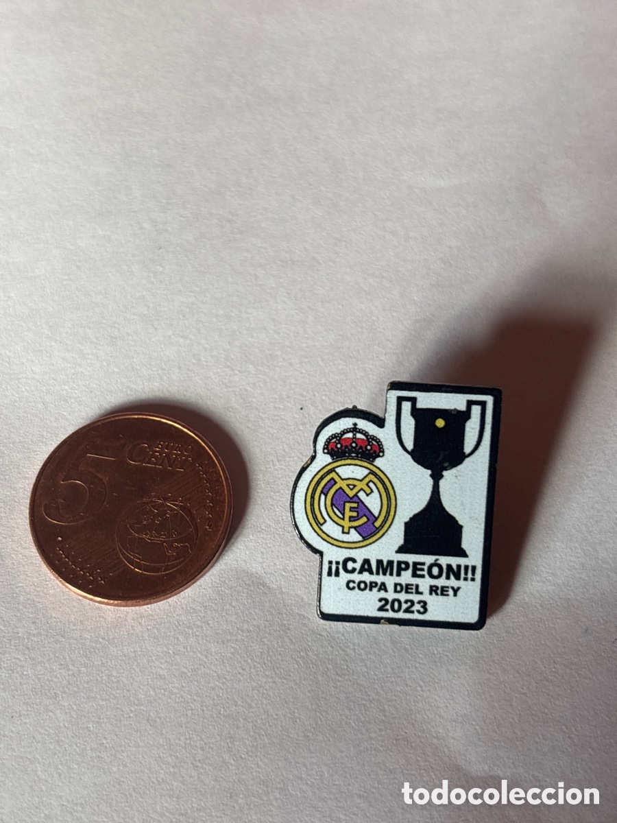 Coleccionismo deportivo: Pin Real Madrid copa del Rey 2023