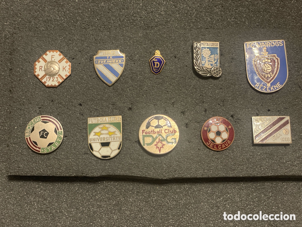 Coleccionismo deportivo: LOTE 1 DE 10 PINS DE LETONIA - Foto 1