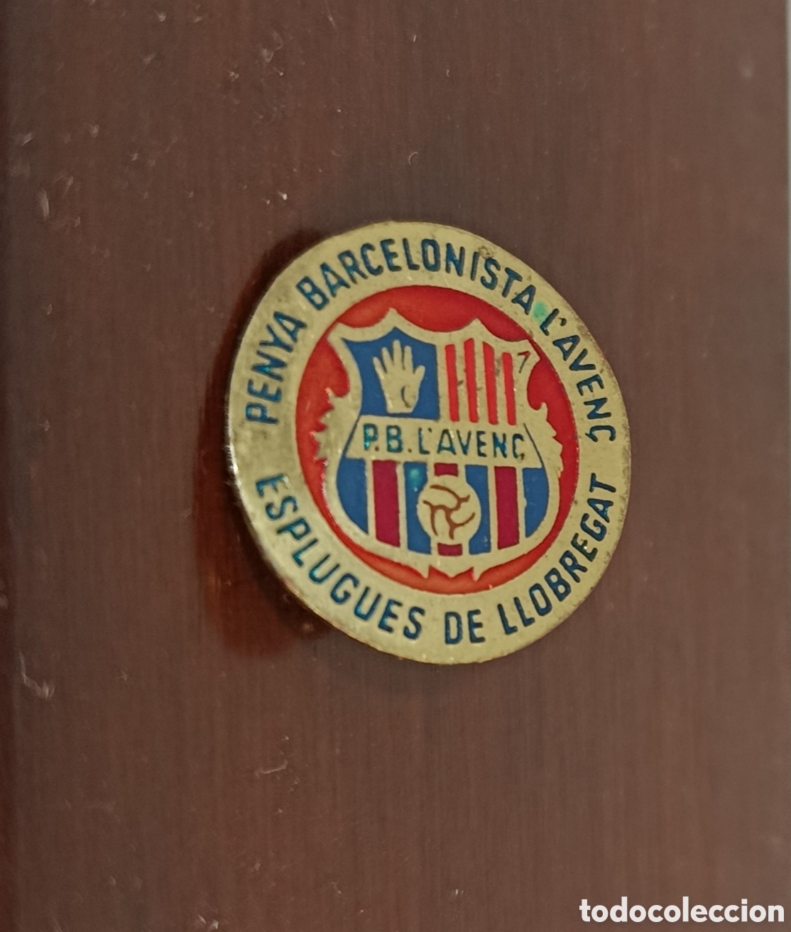 Coleccionismo deportivo: INSIGNIA PIN DE AGUJA FUTBOL CLUB BARCELONA BAR&Ccedil;A PENYA ESPLUGUES DEL LLOBREGAT