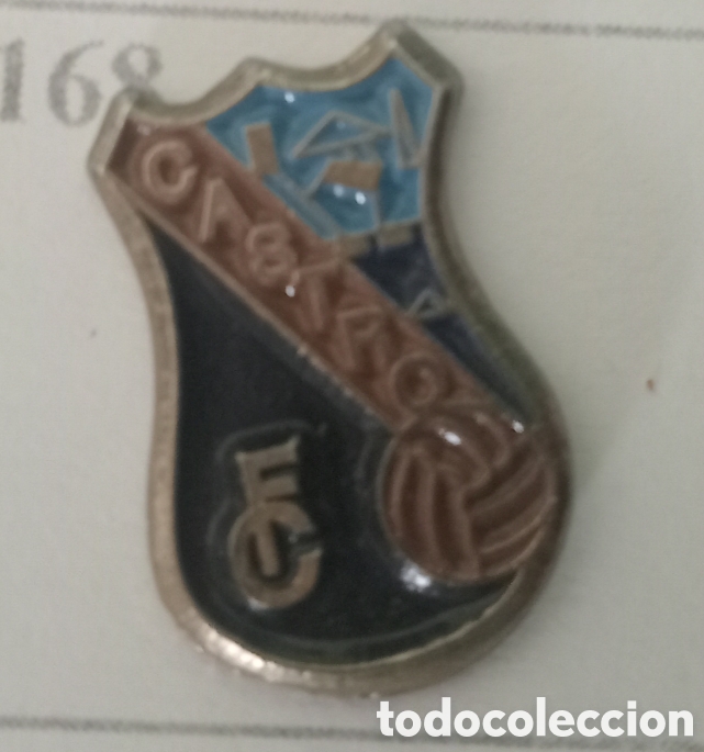 Coleccionismo deportivo: PIN F&Uacute;TBOL CASTRO C F.