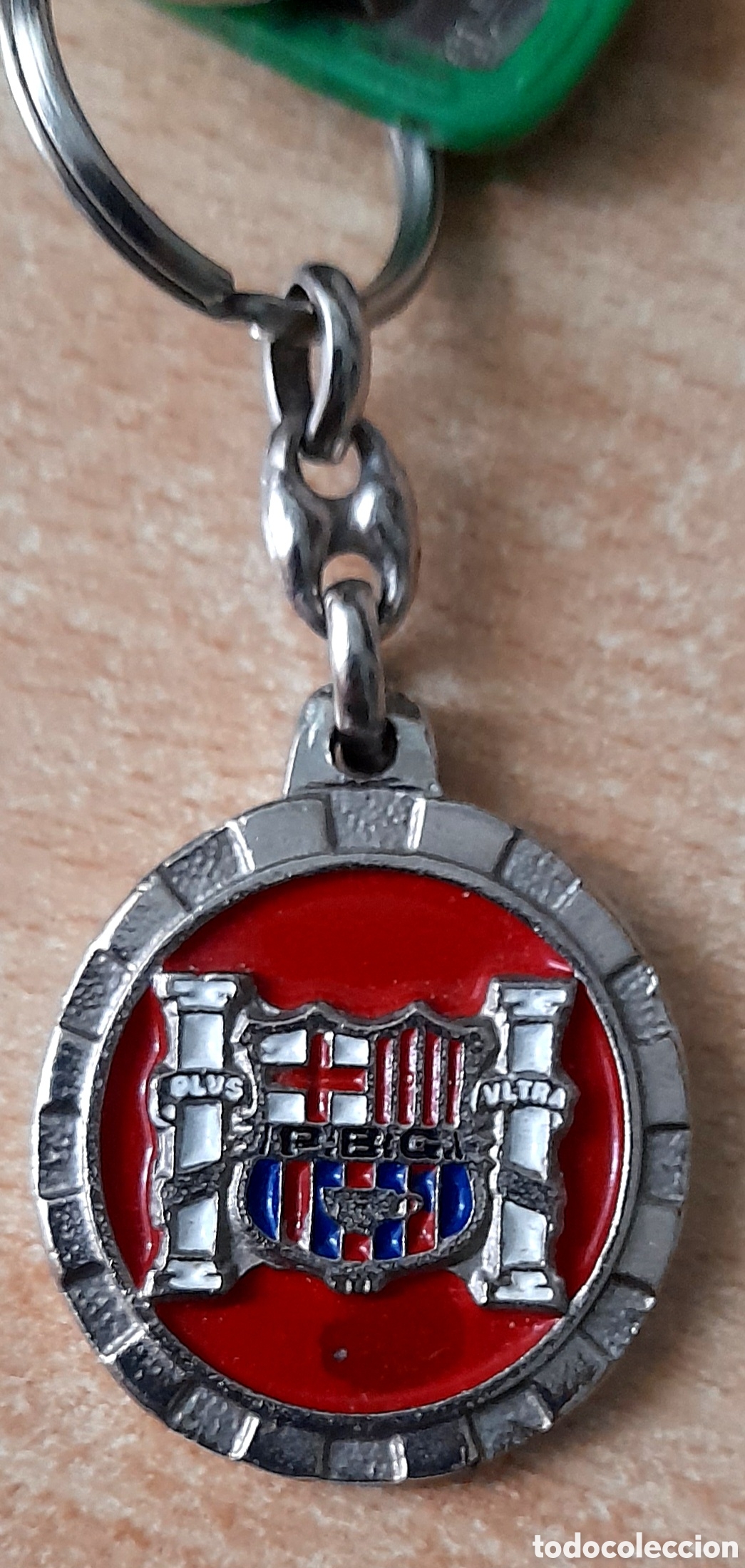 Coleccionismo deportivo: Llavero pe&ntilde;a blaugrana Migueli Cadiz