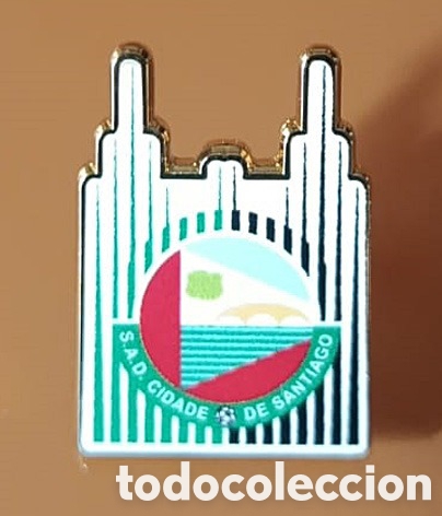 Coleccionismo deportivo: PIN F&Uacute;TBOL CIUDAD DE SANTIAGO