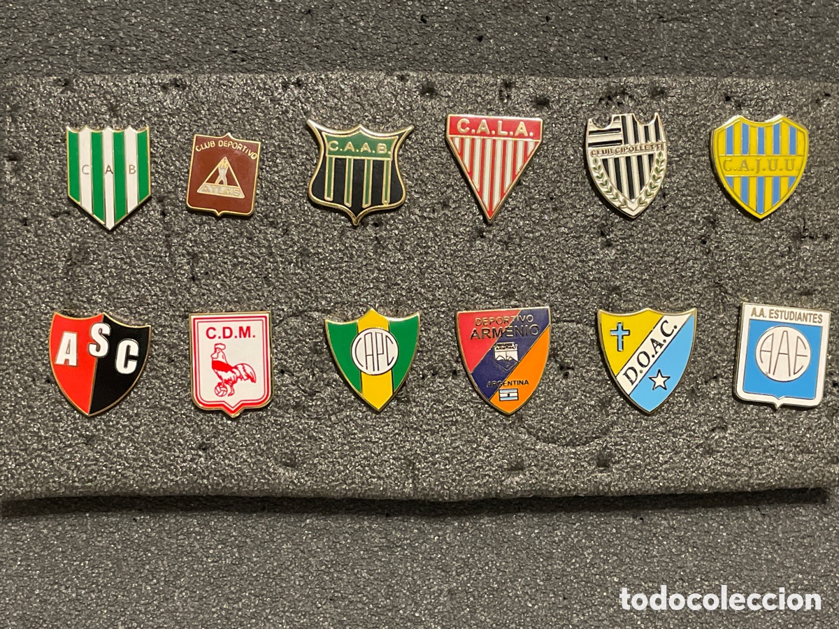 Coleccionismo deportivo: LOTE 2 DE 12 PINS DE ARGENTINA
