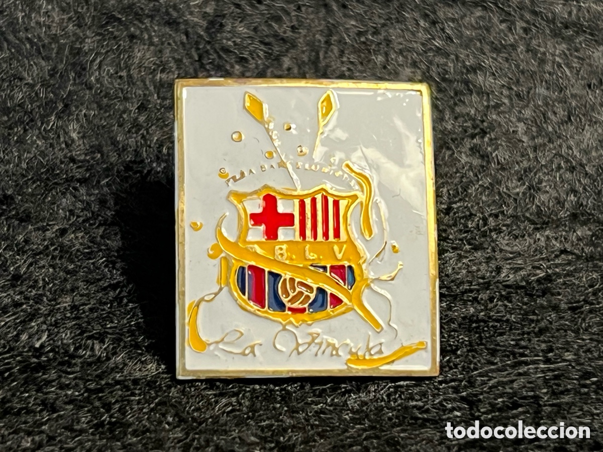 Coleccionismo deportivo: PIN PE&Ntilde;A PB BARCELONISTA LA VINCULA ESCA&Ntilde;UELA JARN ANDALUC&Iacute;A PENYA FC BARCELONA INSIGNIA FUTBOL.