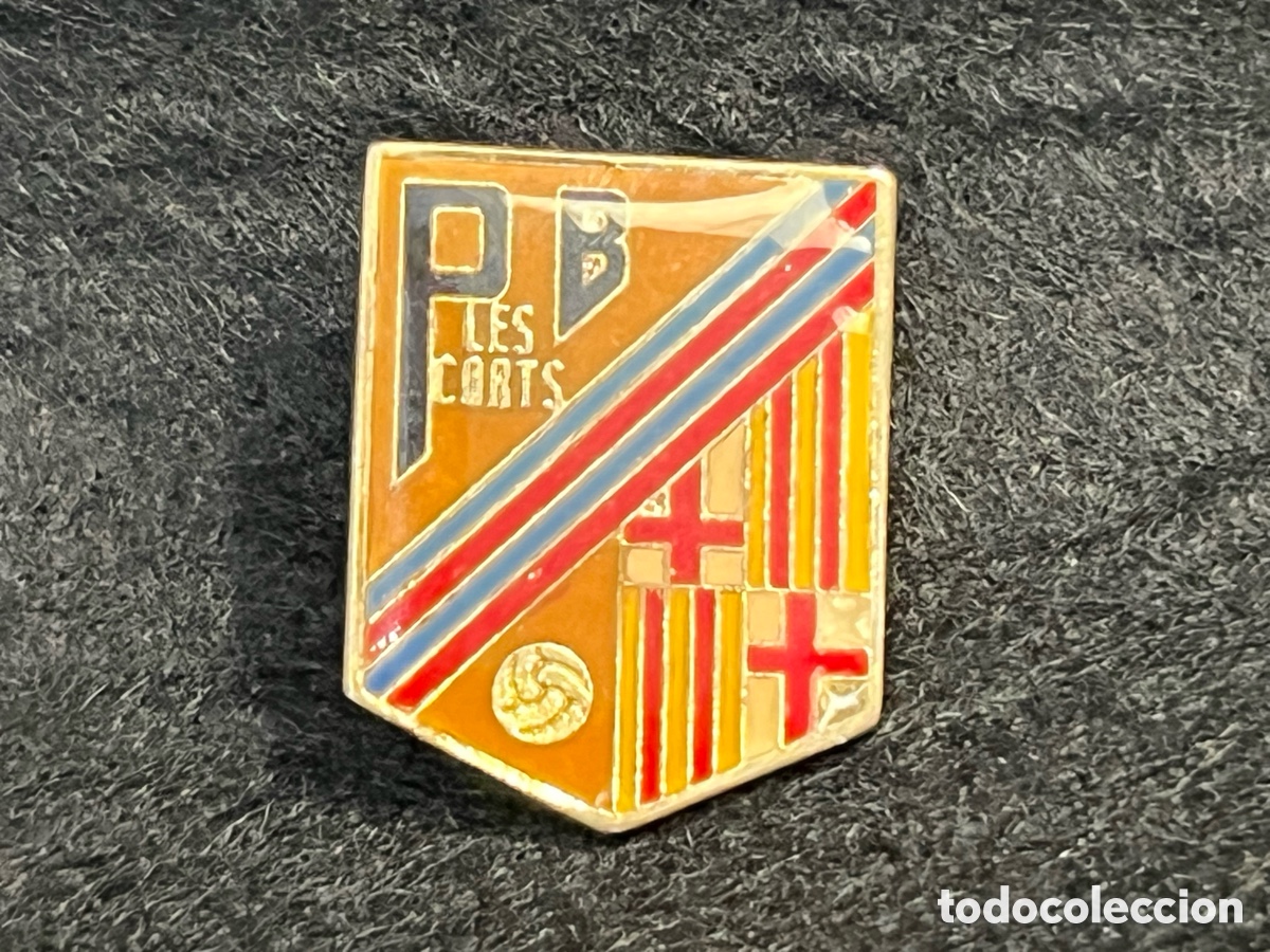 Coleccionismo deportivo: PIN PENYA PB BARCELONISTA LES CORTS PE&Ntilde;A FC BARCELONA INSIGNIA BAR&Ccedil;A FUTBOL.