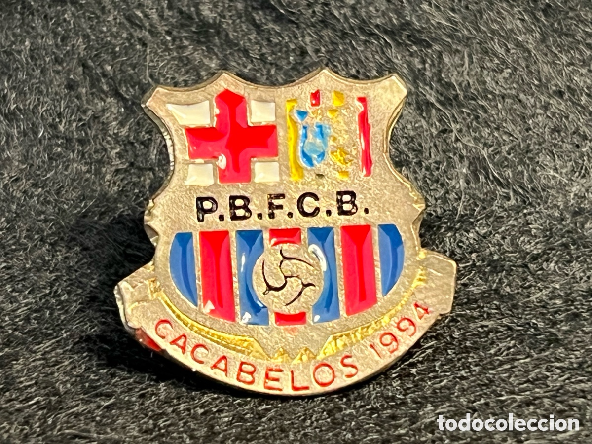Coleccionismo deportivo: PIN PB PE&Ntilde;A BARCELONISTA CACABELOS 1994 LEON PENYA FC BARCELONA FUTBOL BAR&Ccedil;A.