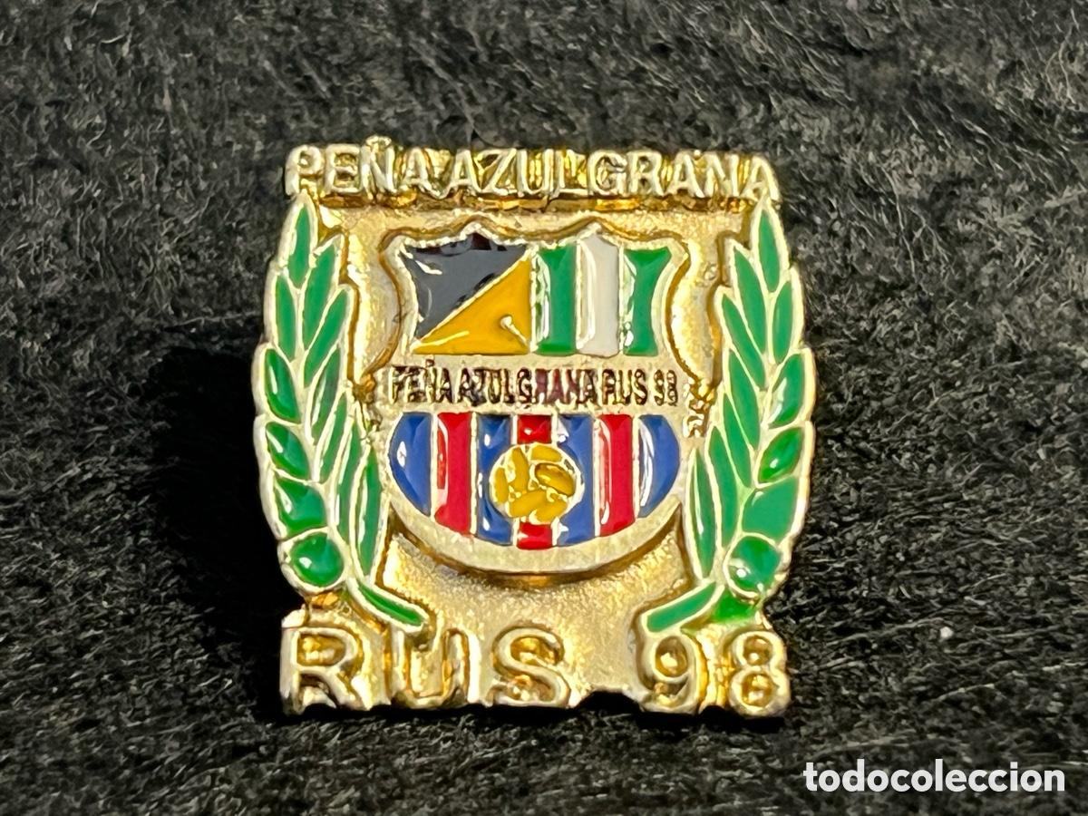 Coleccionismo deportivo: PIN PB PE&Ntilde;A BARCELONISTA AZULGRANA RUS 98 JA&Eacute;N ANDALUC&Iacute;A PENYA FC BARCELONA FUTBOL BAR&Ccedil;A.