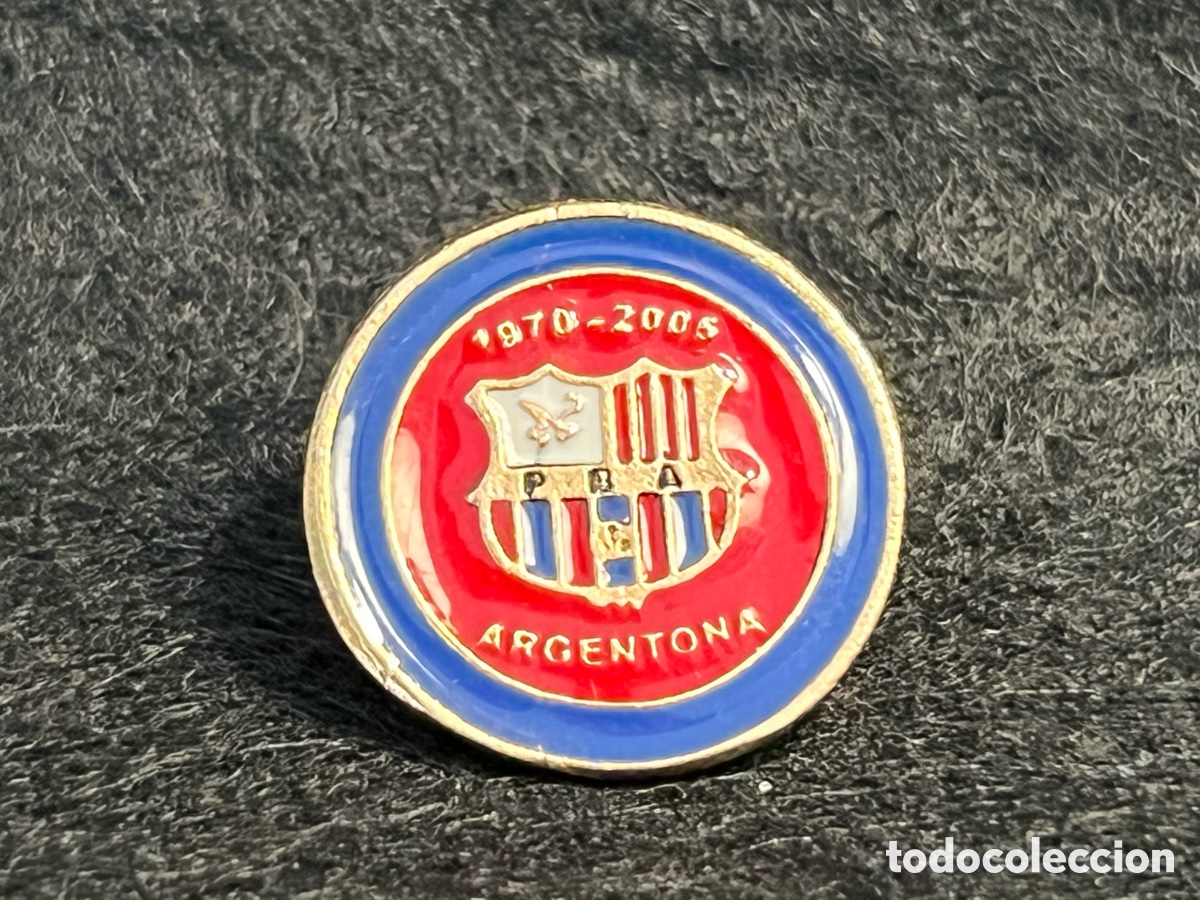 Coleccionismo deportivo: PIN PB PENYA BARCELONISTA ARGENTONA 1970-2005 PE&Ntilde;A FC BARCELONA BAR&Ccedil;A FUTBOL.