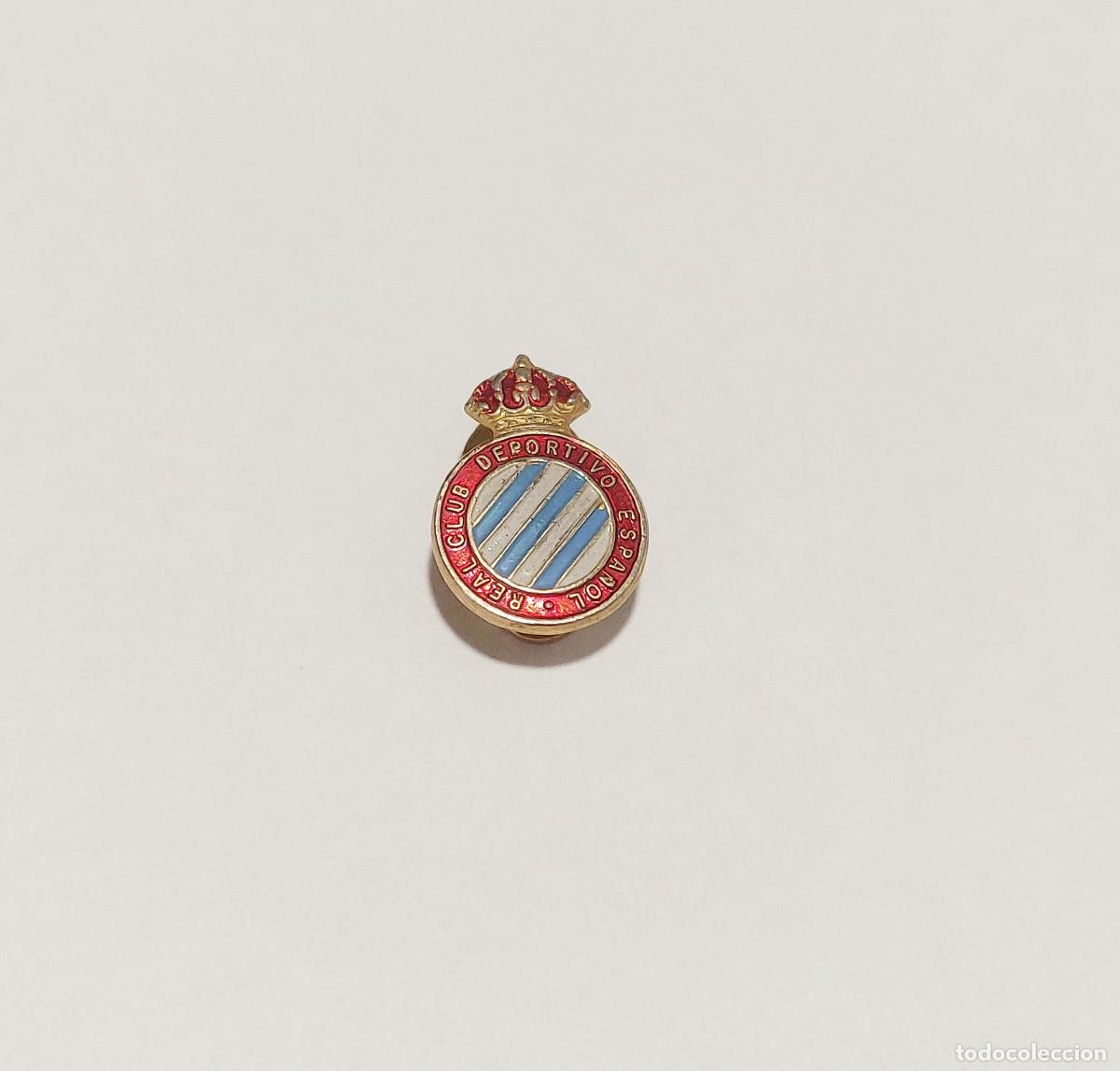 Coleccionismo deportivo: Antigua insignia RCD Espa&ntilde;ol - Foto 3