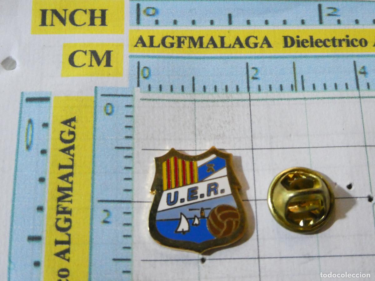 Coleccionismo deportivo: PIN DE DEPORTES. FUTBOL. UNIO ESPORTIVA RAPITENCA SAN CARLOS DE LA RAPITA TARRAGONA. ESCUDO EQUIPO