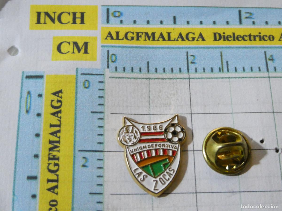 Coleccionismo deportivo: PIN DE DEPORTES. FUTBOL. UNION DEPORTIVA LAS ZOCAS SAN MIGUEL ABONA TENERIFE. ESCUDO EQUIPO