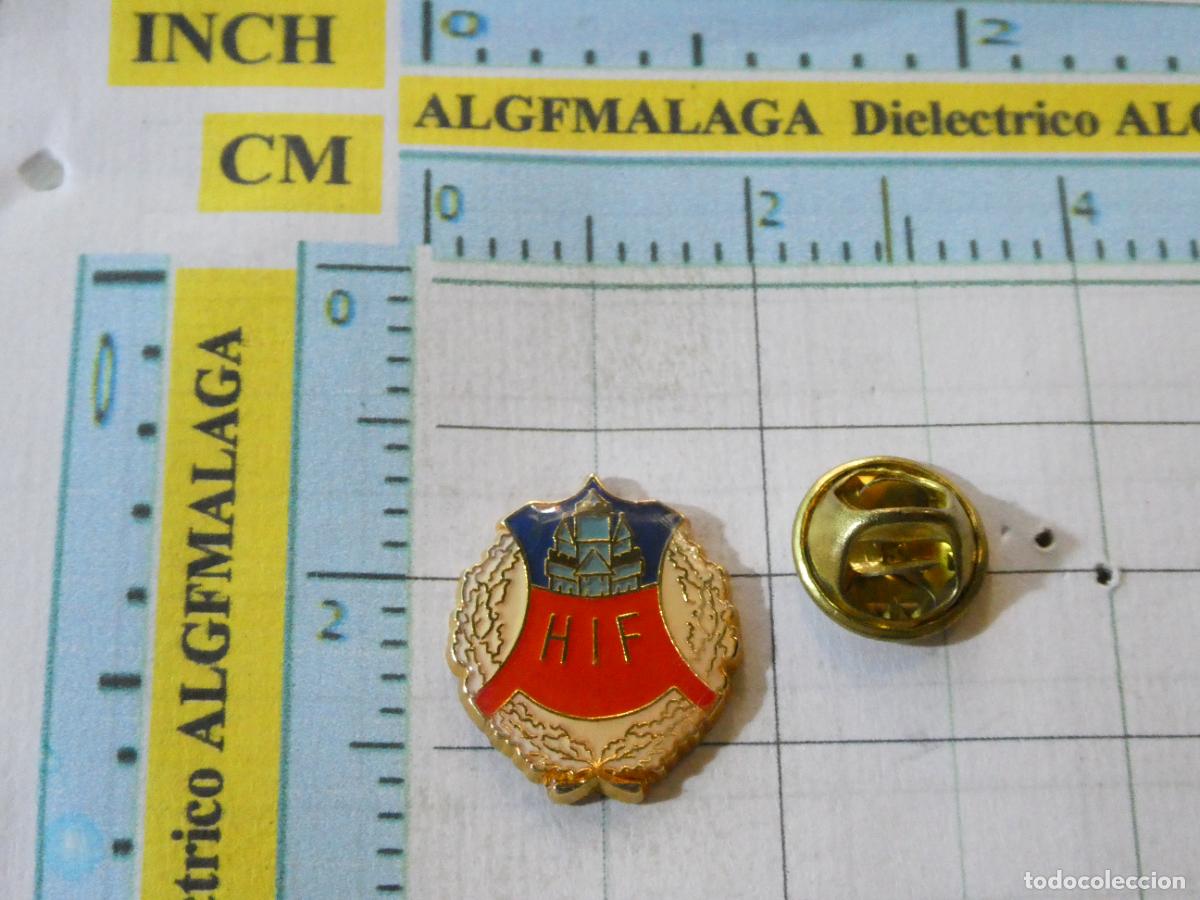 Coleccionismo deportivo: PIN DE DEPORTES. FUTBOL. HELSINGBORGS IF SUECIA. ESCUDO EQUIPO