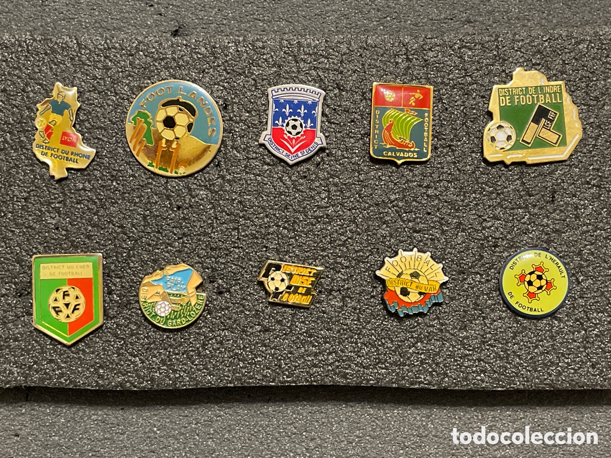 Coleccionismo deportivo: LOTE 3 DE 10 PINS DE FRANCIA