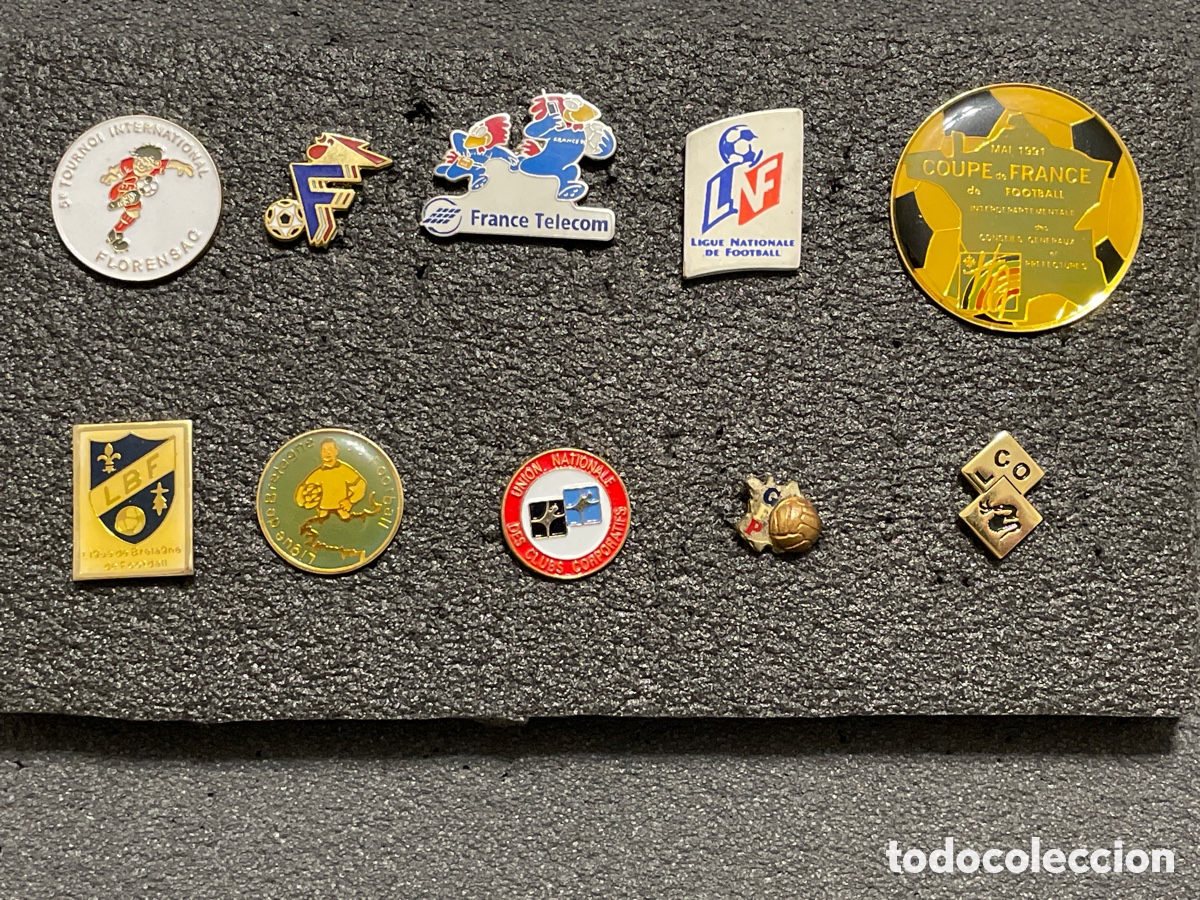 Coleccionismo deportivo: LOTE 5 DE 10 PINS DE FRANCIA