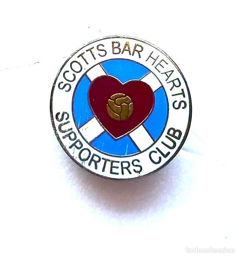 Coleccionismo deportivo: HEARTS OF MIDLOTHIAN SUPPORTERS ULTRA PIN INSIGNIA METAL ESMALTE FUEGO BIEN CUIDADA BADGE SPE72