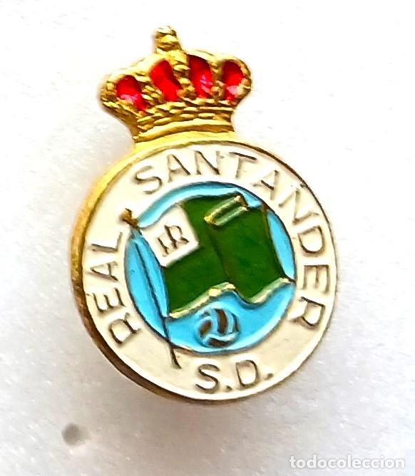Coleccionismo deportivo: REAL SANTANDER SD RACING CANTABRIA PIN INSIGNIA METAL ALFILER ANTIGUA BIEN CUIDADA BADGE SPE296