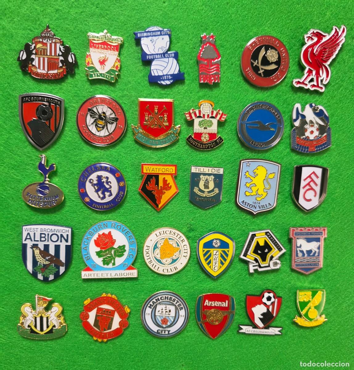 Coleccionismo deportivo: Pines de f&uacute;tbol Ingleses